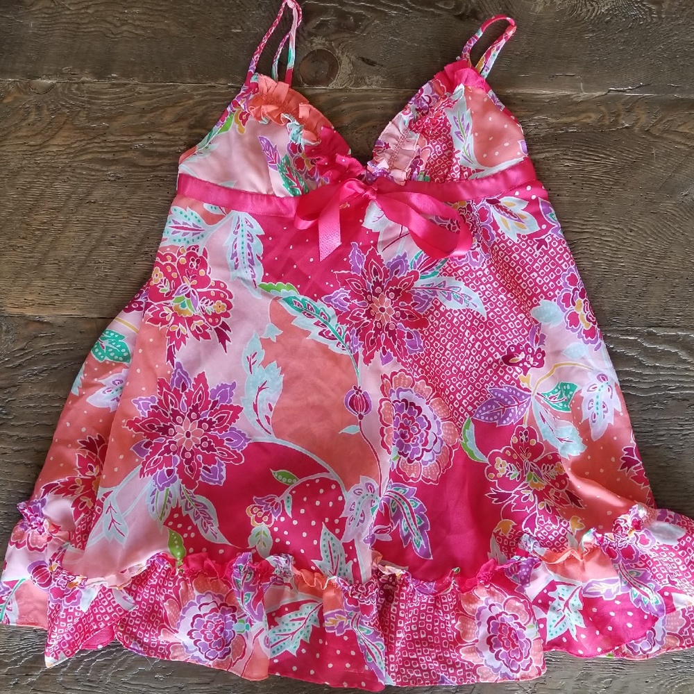 NWOT Hot Pink Lingerie Night Gown